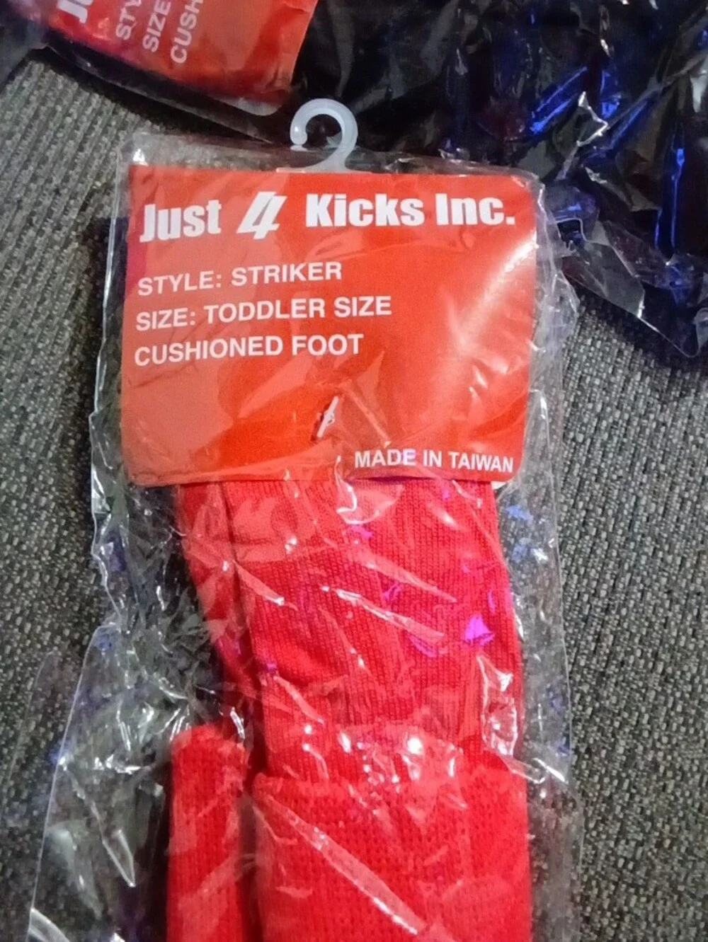Just 4 Kicks Toddler Cushioned Crew Socks - Black, Red, White 18 Pairs
